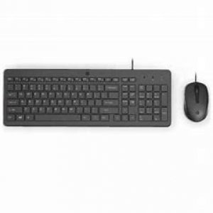 HP 150 USB Wired Keyboard & Mouse Combo for Desktop & Laptop
